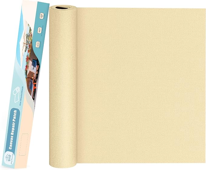 KING MOUNTAIN Canvas Repair Patch 16×30 Inch Self-Adhesive Waterproof Fabric by ForABetterHomeLife