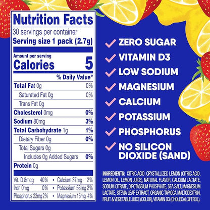 GoHydrate Low Sodium Electrolytes Powder Packets Sugar Free - Image 6
