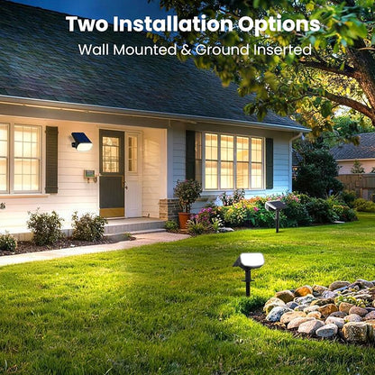 Solar Spot Lights Outdoor Waterproof IP65, 6 Pack, Cool Light, 2 Lighting Modes - Image 3