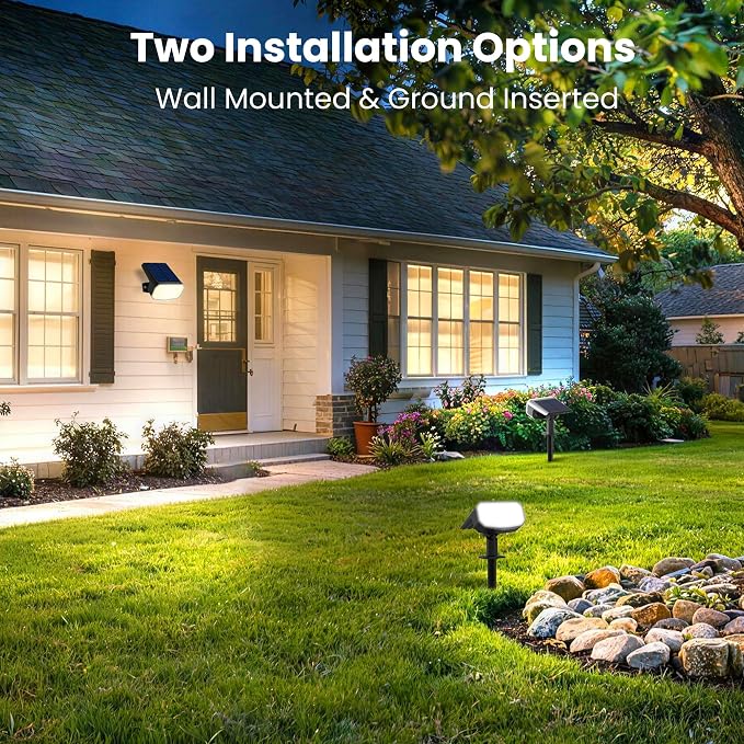 Solar Lights Outdoor Waterproof IP65, Super Bright LED, 6500K 2 Lighting Modes - Image 3