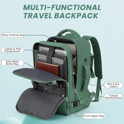 Sinaliy Travel laptop Backpack for Women, Personal Item Size Flight Approved - Image 7