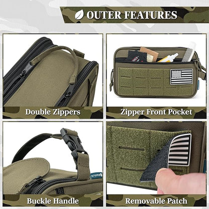 PAVILIA Tactical Toiletry Bag for Men, Travel Hygiene Bag, Military Gear Dopp - Image 4