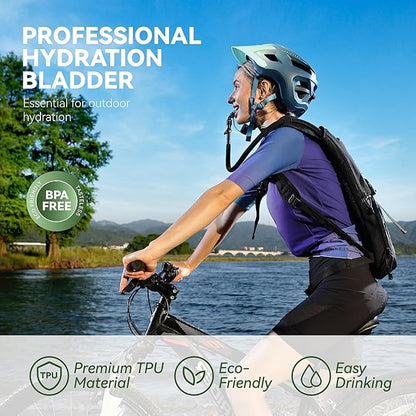 MARCHWAY 2L/2.5L/3L TPU Hydration Bladder, Ultra Durable Water Reservoir Bag - Image 2