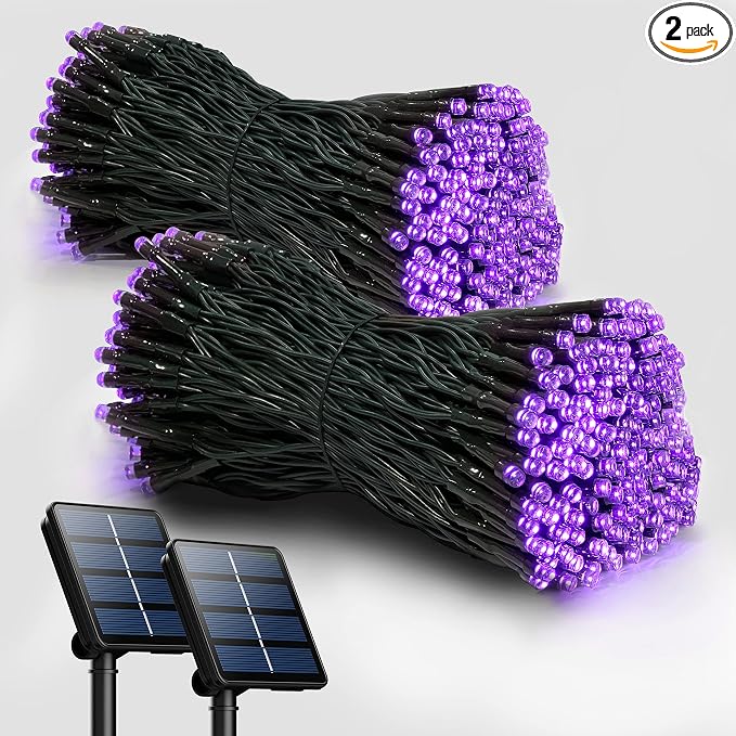 Selarlyt 2 Pack Solar Christmas Lights Outdoor, 72FT 200 LED Solar String Lights by SelarlytLighting