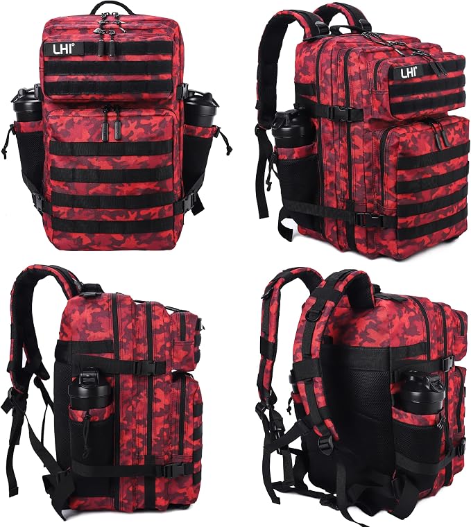 LHI Military Tactical Backpack for Men Molle Daypack 45L Army 3 Days Assault - Image 3
