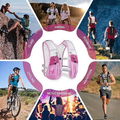 BECOJADDE Running Vest Hydration Backpack - Image 6