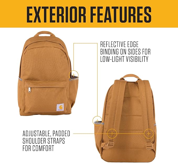 Carhartt 21L Classic Laptop Backpack, Water-Resistant Pack W/ 15" Laptop Sleeve - Image 2