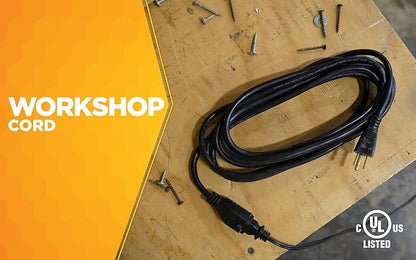 Woods Extension Cord | 15 Foot | Black | Pack of 4 - Image 2
