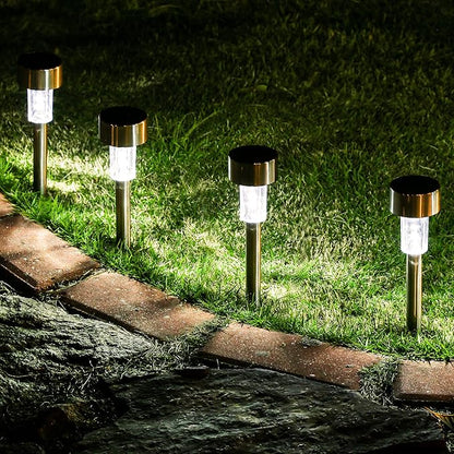 GIGALUMI 16 Pack Solar Lights Outdoor Waterproof, Stainless Steel LED Solar - Image 3