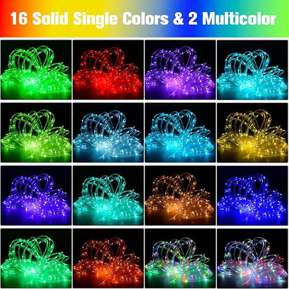 Nazuwke 200Ft Rope Lights Outdoor, 18 Colors Changing 610 LED String Lights - Image 2