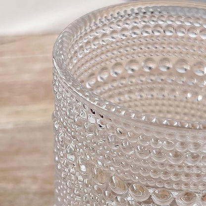 Kate Aspen Beaded Drinking Glasses Set of 6, 10 oz Retro Vintage Glassware - Image 8