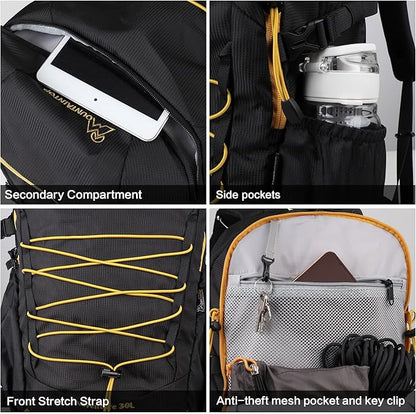 MOUNTAINTOP Hiking Backpack, 30L Camping Backpack, Men Women Hiking Daypack - Image 5