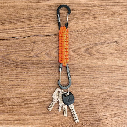 BRAVESHINE Paracord Keychain Carabiner Clip, D Ring Lanyard Hanger Stroller Hook - Image 7