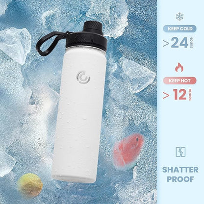 Sports Water Bottle 22oz, Insulated Water Bottle - Image 4