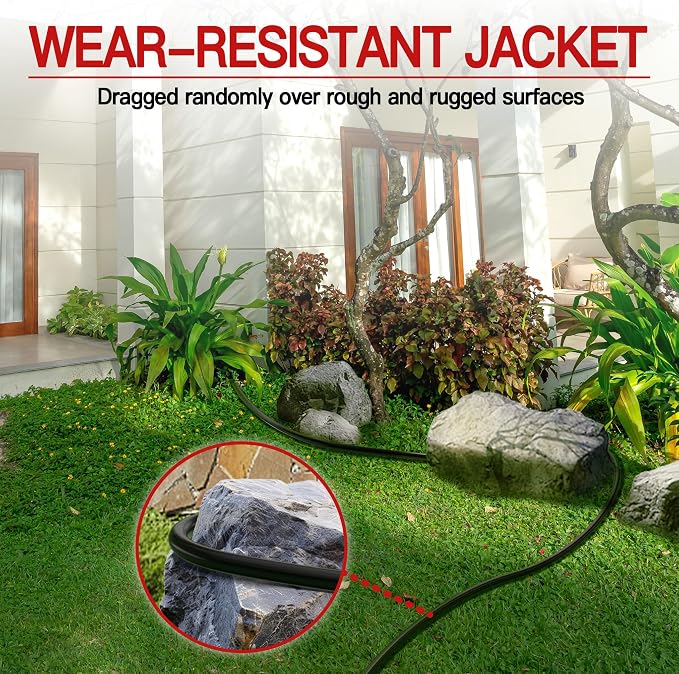 10 FT 14/3 Extension Cord Outdoor, Heavy Duty Weatherproof & Flame Retardant - Image 6