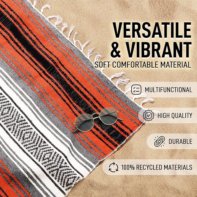 Hydration Nation Authentic Extra Large Mexican Blanket - Image 4