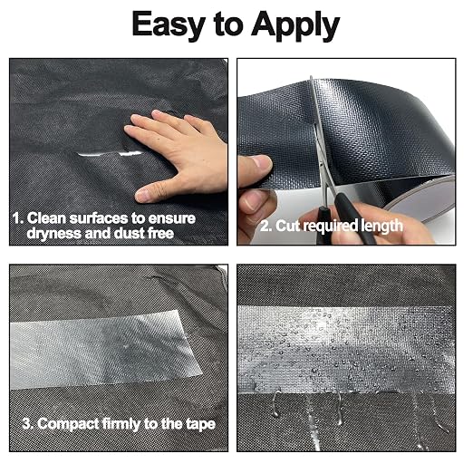 Awning Waterproof Repair Tape, 4IN x 20FT Heavy Duty Outdoor Canvas Tarp Repair - Image 7