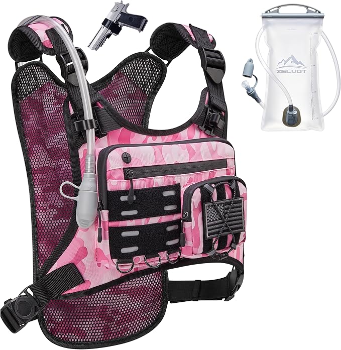 Zelvot Running Vest with 2L Water Bladder, Hydration Backpack, U.S. Original by Zelvot