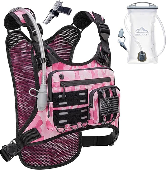 Zelvot Running Vest with 2L Water Bladder, Hydration Backpack, U.S. Original by Zelvot