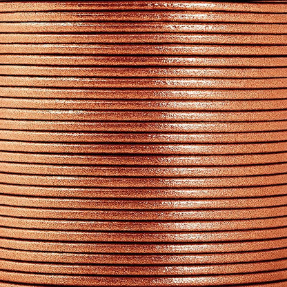 Mandala Crafts Round Genuine Copper Leather Cord - Image 3