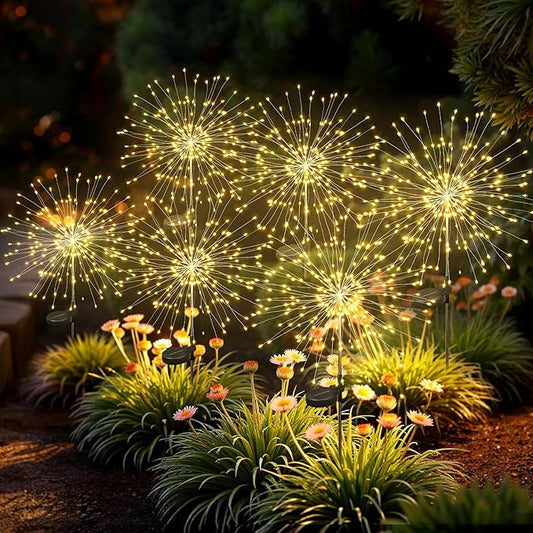 Solar Lights Outdoor, 120LED 6 Pack Fairy Garden Lights Decor by Suncket