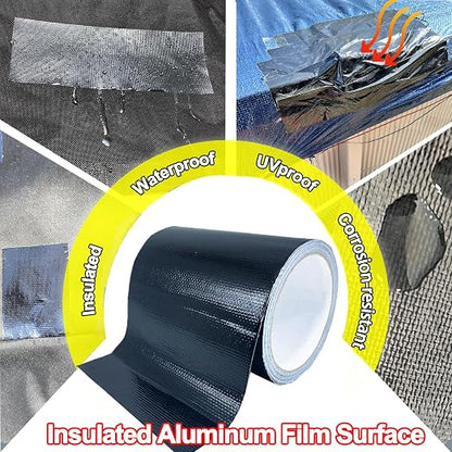 Waterproof Repair Tape for Awning, 5IN x 20FT Outdoor Canvas Tarp Repair Tape - Image 2