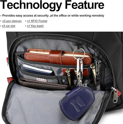 Boavan Laptop Backpack for men, 17.3 inch Laptop Bag - Image 3