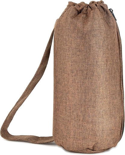 Nickel Bags Padded Drawstring Duffle Tube, Hemp Protective Sling Bag - Image 3