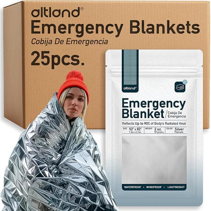 Altland 25 Pack of Emergency Blankets by Altland