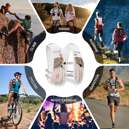 BECOJADDE Running Vest Hydration Backpack - Image 7