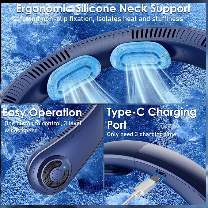 Portable Lightweight Neck Fan - Image 7