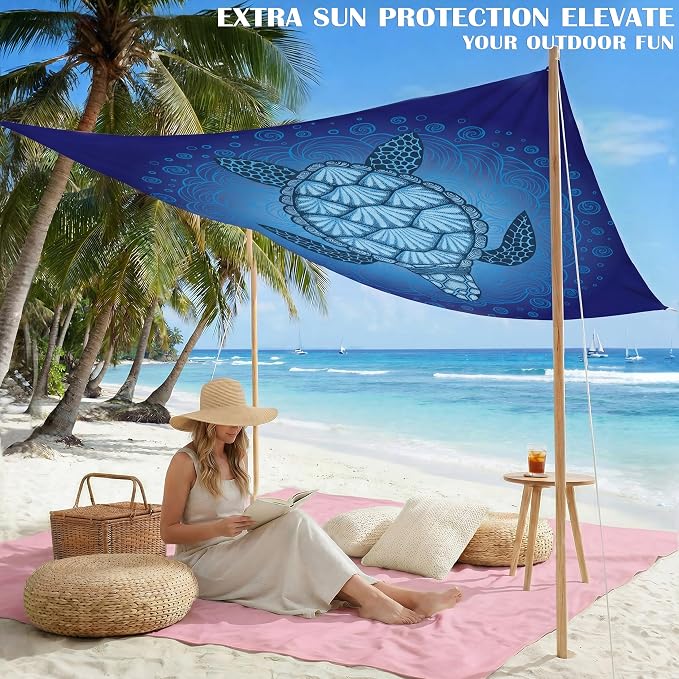 Famstar Beach Blanket Oversized Extra Large 78" X 81", Waterproof Sandproof - Image 3