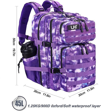 LHI Military Tactical Backpack for Men and Women 45L Army 3 Days Assault Pack - Image 3