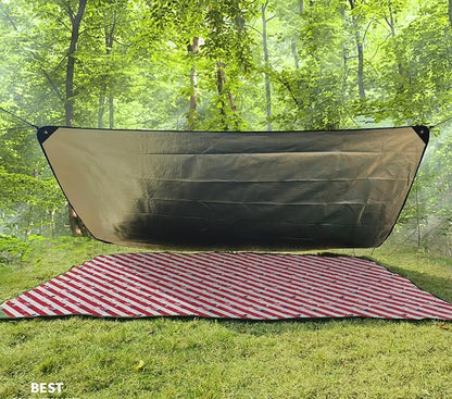 Heavy Duty Survival Blanket -Multifunctional Reflective Tarp Thermal Blanket - Image 5