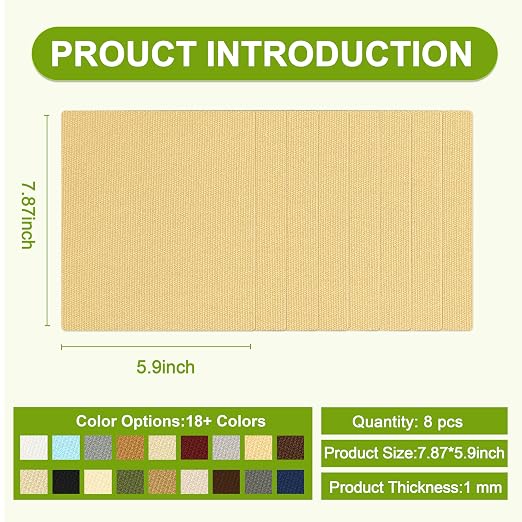 Besezx Canvas Repair Patch, Outdoor Gear Patch, 7.87x5.9 Inches 8PCS, - Image 2