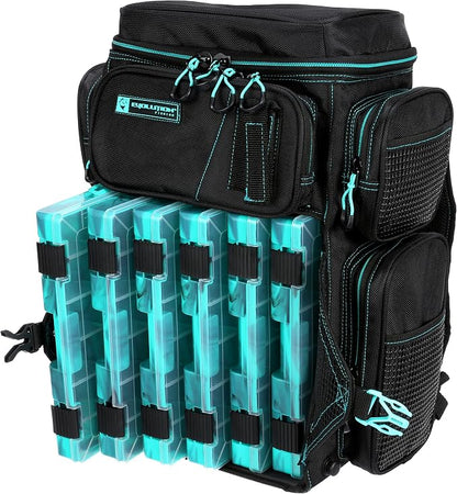 Evolution Fishing Drift Series Tackle Backpack, Outdoor Rucksack w/ 6 Fishing - Image 7