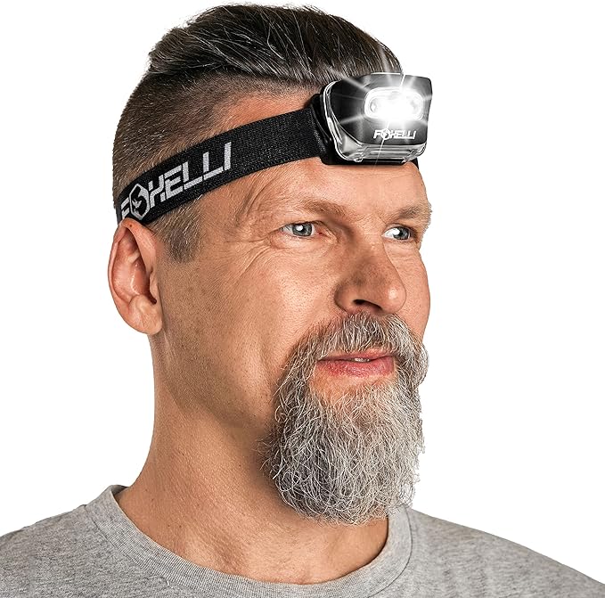 Foxelli LED Headlamp Flashlight by FOXELLI