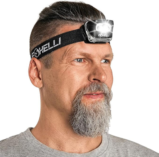 Foxelli LED Headlamp Flashlight by FOXELLI