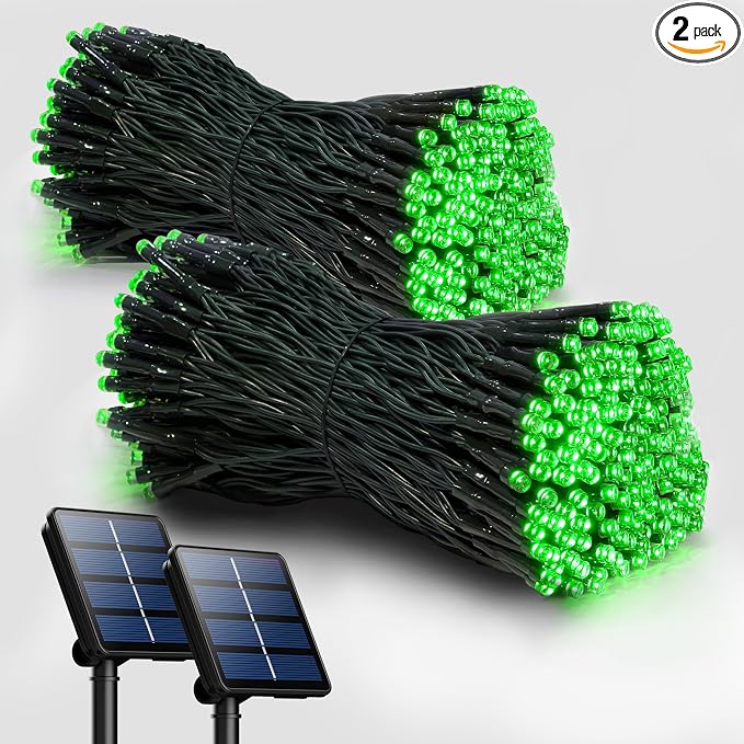 Selarlyt 2 Pack Solar Christmas Lights Outdoor, 72FT 200 LED Solar String Lights by SelarlytLighting
