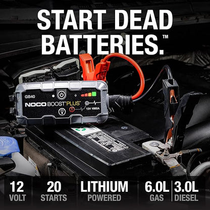 NOCO Boost GB40: 1000A UltraSafe Jump Starter – 12V Lithium Battery Booster Pack - Image 2