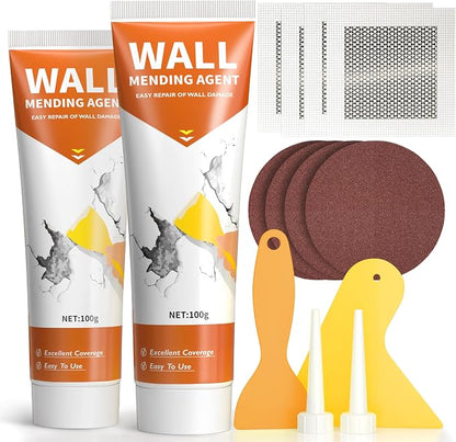 Drywall Repair Kit, Wall Patch Repair Kit, 2 Pack Wall Patching Agent, Simple by NINGOO