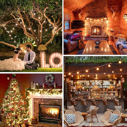 100ft Outdoor G40 LED Globe String Lights Dimmable Shatterproof Waterproof - Image 7