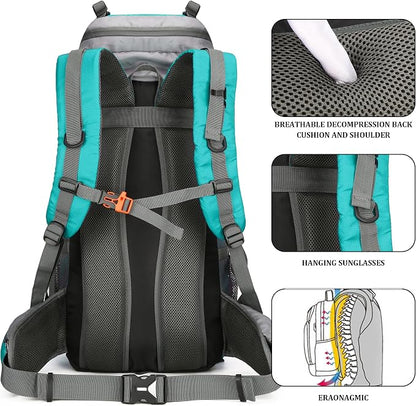 75L Hiking Backpack with Rain Cover Waterproof Camping Backpack Shoes Warehouse - Image 7