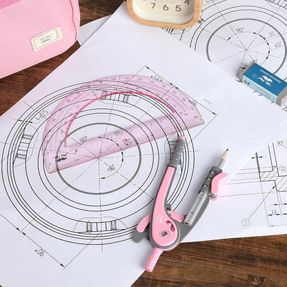 Mr. Pen- Geometry Compass and Protractor Set, 6 Inch Compass, 6 Inch Protractor - Image 6