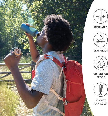 Bambaw Insulated Water Bottle 16 oz, Stainless Steel Water Bottle Insulated - Image 3