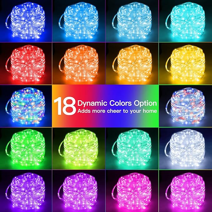 Ollny Rope Lights Outdoor Color Changing, 99FT 300 LED Waterproof Plug in - Image 2