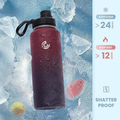 Sports Water Bottle 40oz, Insulated Water Bottle - Image 4