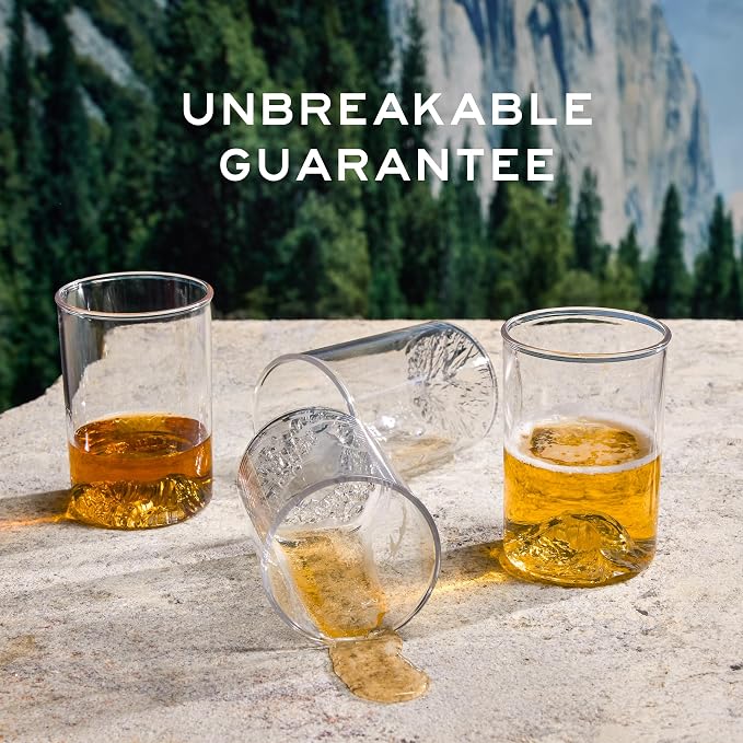 North Drinkware California Unbreakable Outdoor Cup Set of 4. Featuring Mt. - Image 2