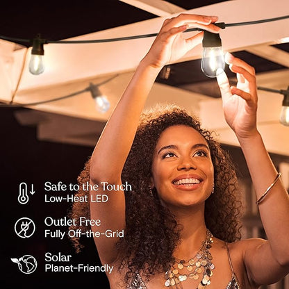 Brightech Ambience Pro Solar Powered Outdoor String Lights -27 ft Commercial - Image 6