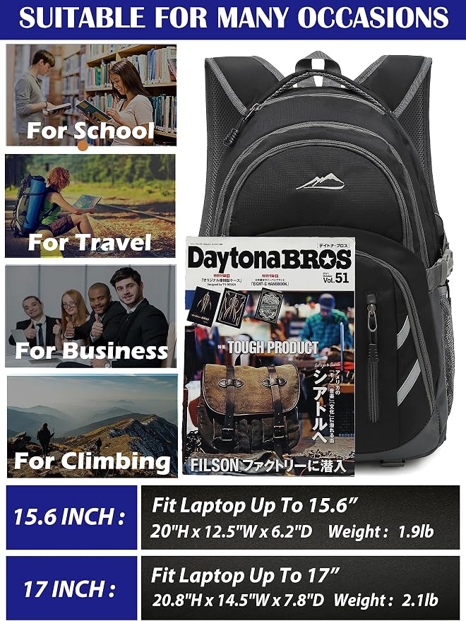 ProEtrade Extra Large Backpack Bookbag - Image 6